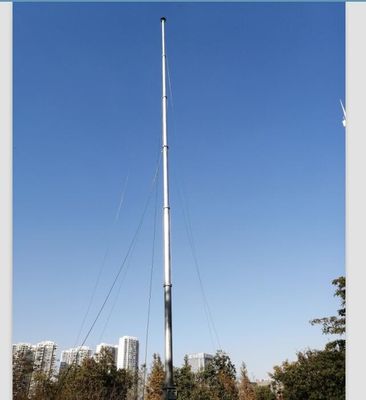 15m hand winch up Mast light weight telescopic pole portable telescoping lighting mast 50ft