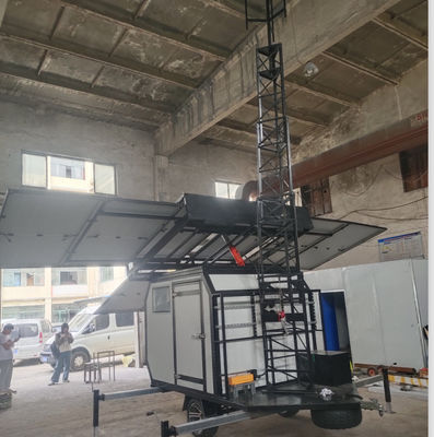 Steel COW Cell On Wheels 20m/25m/30m/35m/40m With Shelter And Erect Type Crank